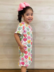 Candy Heart T-Shirt Dress